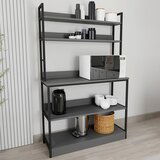 MID.YOU Kuhinjski Regal Insasi, Antracit, Črna | Shoptok.si