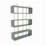 Hanah home polica za knjige bruti green gold