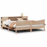 Maison Chic Posteljni Okvir - Dvoposteljna postelja brez vzmetnice 180x200 cm trdna borovina, (22081685) | Shoptok.si