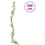  Božićni cvjetni vijenci 6 kom ljubičasti 200 cm | shoptok.hr