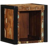 vidaXL Nočna omarica Multicolor 40x35x40 cm Masivni les Reclaimed | Shoptok.si