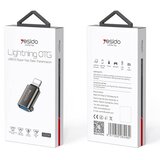 Yesido OTG adapter (GS14) - USB 2.0 na Lightning - Plug & Play - 480 Mbps - črn | Shoptok.si