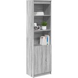 vidaXL Visoka komoda siva sonome 50x35x180 cm od konstruiranog drva | shoptok.hr