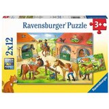 Ravensburger puzzle - Odmor na ergeli - 2x12 delova Cene