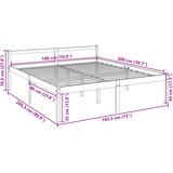  Krevet za starije osobe bijeli 180 x 200 cm bračni od borovine | shoptok.hr