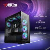  BaB računalo Inferno X (Ryzen 7 9800X3D, Liquid, RX 9070 XT, 32GB DDR5, 2TB SSD, RGB, Win11P, WiFi) Powered By ASUS | shoptok.hr