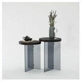 HANAH HOME set stolova serenity 2 anthracite dark grey Cene
