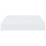  Plutajuće zidne police 2 kom sjajne bijele 23x23,5x3,8 cm MDF | shoptok.hr