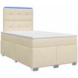  Boxspring krevet s madracem Krem 120 x 190 cm Tkanina | shoptok.hr