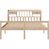  krevet s regalom za knjige bez madraca 180x200 cm od borovine - prirodna 180 x 200 cm | shoptok.hr