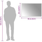  LED kupaonsko ogledalo s ogledalom *Transparent*an 90 x 60 cm | shoptok.hr