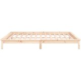 vidaXL LED posteljni okvir 160x200 cm trden les | Shoptok.si