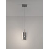 Nova Luce Svetlo siva kovinska LED zatemnitvena viseča svetilka Totem – | Shoptok.si