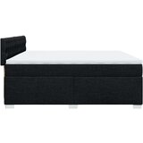  Krevet s oprugama i madracem crni 200x200 cm od tkanine | shoptok.hr