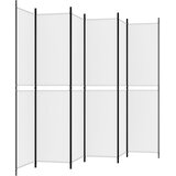 Sobna pregrada s 6 panela bijela 300 x 220 cm od tkanine | Eponuda.ba