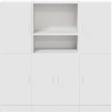  3-dijelni set kuhinjskih ormarića od bijelog konstruiranog drva | shoptok.hr