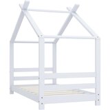 The Living Store Otroški posteljni okvir bel iz trdne borovine 70x140 cm - Otroški Posteljni Okvir, (21419854) | Shoptok.si
