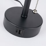  Brilagi - Stona lampa sa USB priključkom TABLON 1xE27/25W/230V crna/bež | Eponuda.com