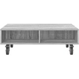  Stolić sa kotačima Siva Sonoma 90 x 50 x 30 cm | Eponuda.com