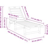  Vrtno lounge pohištvo 2 pcs Svetlo siva 53 x 195.5 x 30cm, (5000045235) | Shoptok.si