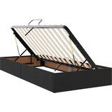  LED krevet za pohranu s madracem Crna 90 x 200 cm Baršun | shoptok.hr