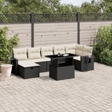 vidaXL 8-dijelni set vrtnih sofa od poliratana s jastucima crni | shoptok.hr