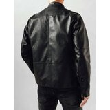 DStreet Men's Black Leather Jacket cene