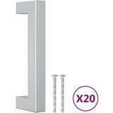  Ručke za ormarić 20 kom srebrne 96 mm od nehrđajućeg čelika | shoptok.hr