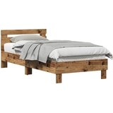  Okvir kreveta s uzglavljem Staro drvo 80 x 200 cm | shoptok.hr