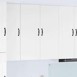 vidaXL Stenska kuhinjska omarica Visok sijaj bela 80 x 31 x 100 cm | Shoptok.si
