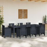  Vrtna miza Antracit 250x100x73 cm Poli Ratan, (22008370) | Shoptok.si