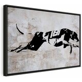  Slika - Greyhound Race (1 Part) Wide 60x40 U crnom drvenom okviru | shoptok.hr