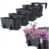 KADAX Balkonski zaboj 40 cm Stojala za cvetlične lončke 4 kosi, (5000353158) | Shoptok.si