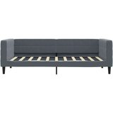  Dnevna postelja z vzmetnico temno siva 90x190 cm žamet | Shoptok.si