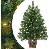 vidaXL Umestno božično drevo med 150 LED Zelena 90 cm PE in PVC | Shoptok.si