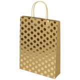  Darilna vrečka, natron, velika, zlato rjava | Shoptok.si