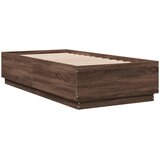 vidaXL Posteljni okvir rjav hrast 75x190 cm inženirski les, (21112449) Cene