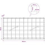  Gabion s žicom debljine 5 mm i mrežom 10x10 cm 100x10x50 cm | shoptok.hr