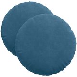  Jastučići za sjedenje 2 pcs Plava Ø 40 x 13 cm Baršun | shoptok.hr