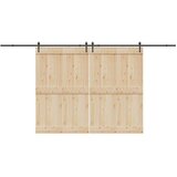  Komplet opreme za drsna vrata 427 cm jeklo črne barve, (22046861) | Shoptok.si