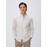 Reserved Slim fit pamučna košulja - bež | shoptok.hr