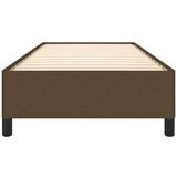  Posteljni okvir temno rjav 100x200 cm blago | Shoptok.si