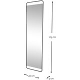 Spinder Design Stensko ogledalo 46x175 cm Rex – | Shoptok.si
