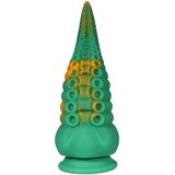 OgazR Octopuss - samoljepljivi dildo za ruku hobotnice - 21 cm (zeleno-žuti) | shoptok.hr