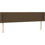 Maison Chic Vzglavna omarica - Nočna omarica - Posteljna omarica z ušesi temno rjavo 203x16x78/88 cm blago, (21710453) | Shoptok.si