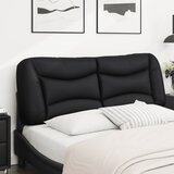  Jastuk za uzglavlje Hvar crni 120 cm od umjetne kože | Eponuda.com