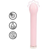 Loveline stakleni vibrator s kuglastom glavom (rozi) Cijene
