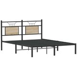  Okvir kreveta bez madraca boja hrasta sonome 137x190 cm drveni | shoptok.hr