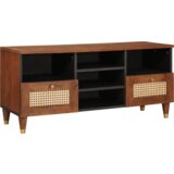 vidaXL Kabineti i police za skladištenje medija s ladicama s policom s pohranom Smeđa | shoptok.hr