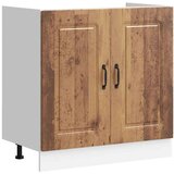 vidaXL Osnovna omarica za umivalnik Kalmar starinski les 80x46x81,5cm | Shoptok.si